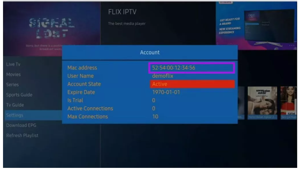 setup IPTV on Flix tv